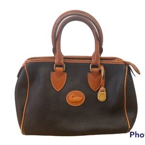 Vintage Dooney & Bourke Pebbled Leather Satchel